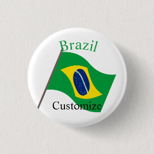 Brasilien Landesflagge Thunder_Cove Button