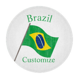 Brasilien Landesflagge Thunder_Cove Schneidebrett