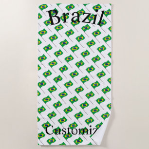 Brasilien Landesflagge Thunder_Cove Strandtuch