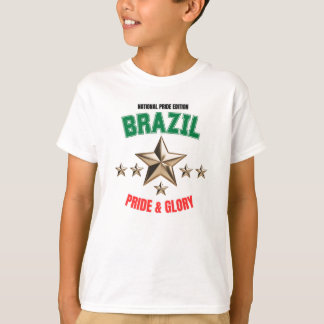 Brasilien Nationalstolz Edition Kinder Basic T-Shi T-Shirt