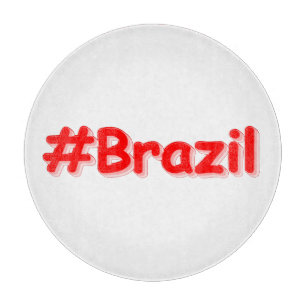 "#Brasilien" Niedliches Design. Jetzt kaufen Schneidebrett
