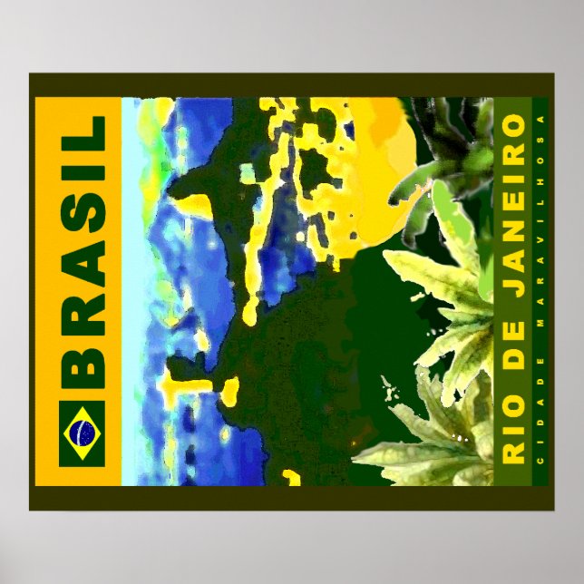 Brasilien Poster-Design Poster (Vorne)