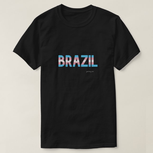 Brasilien - Pride Transgender-Flag T-Shirt (Design vorne)