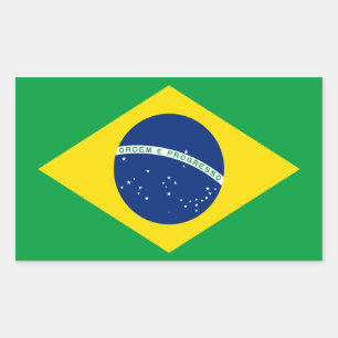 Brasilien Rechteckiger Aufkleber