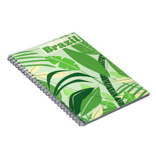 Brasilien Regenwald Vintager Urlaubstext Notizblock