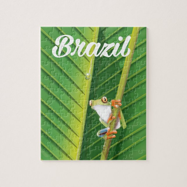 Brasilien Regenwaldfrosch Reiseplakat (Vertikal)