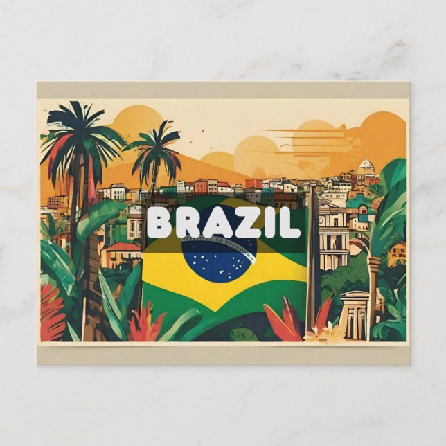Brasilien Reisegedächtnis Postkarte (Vorderseite)