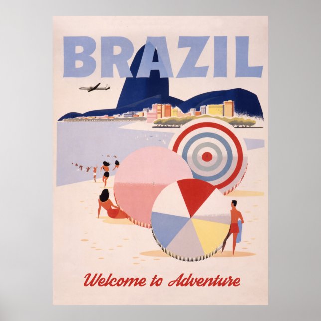 Brasilien, Rio Beach Poster (Vorne)
