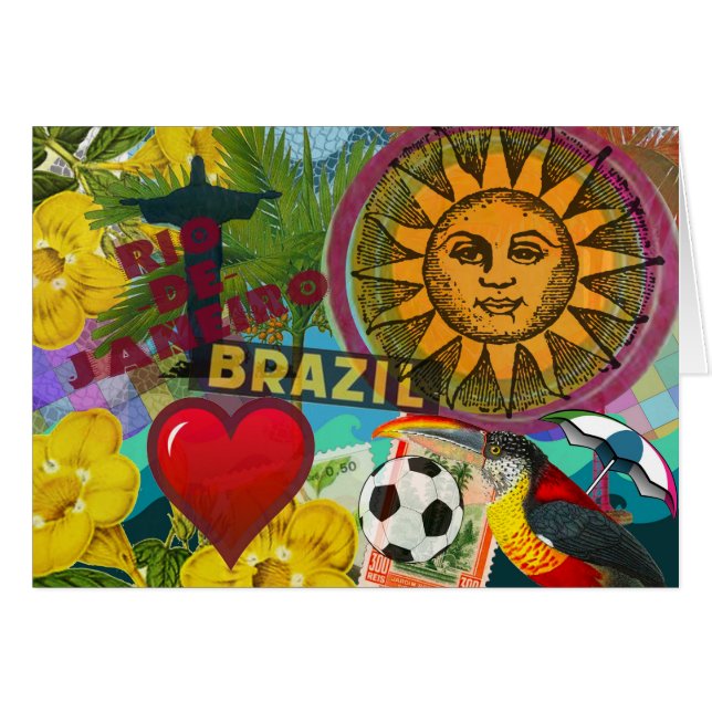 Brasilien Rio de Janiero Sun Reisen Farbenfrohe Ku (Vorderseite (Horizontal))