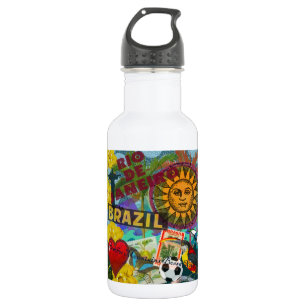 Brasilien Rio de Janiero Sun Reisen Farbenfrohe Ku Trinkflasche
