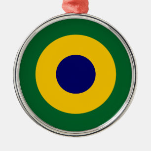 Brasilien roundel Land Flaggen Symbol Armee Militä Ornament Aus Metall