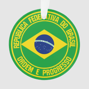Brasilien-Runde Ornament