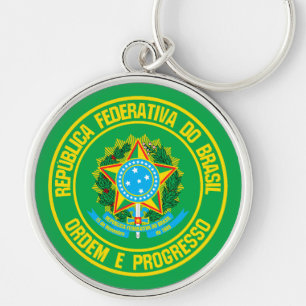 Brasilien-Runde Schlüsselanhänger