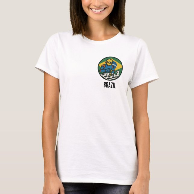 Brasilien Schach T-Shirt (Vorderseite)