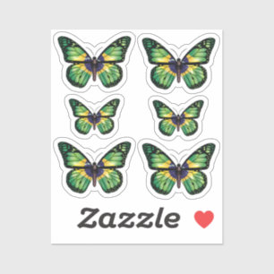 Brasilien Schmetterling Monarchenflagge Aufkleber