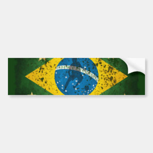 Brasilien-Schmutzflagge für Brasilianer futebol Autoaufkleber