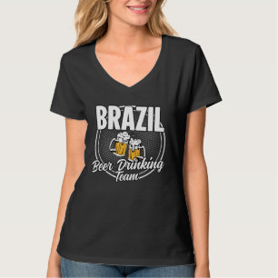 Brasilien-Squad Ale Brasilianische Bier-Trinkmanns T-Shirt