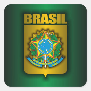 "Brasilien-Stahl-" Aufkleber