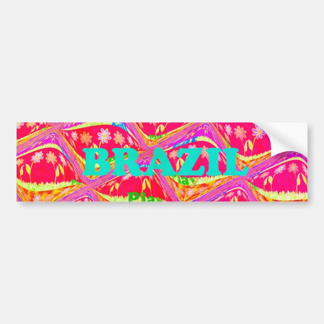 Brasilien Sticker Template Car Autoaufkleber (Vorne)