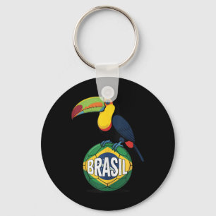 Brasilien-Stolzflagge Brasil Toucan Fußball Fußbal Schlüsselanhänger