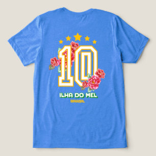 Brasilien T - Shirt, Ilha do mel Brasil Tshirt, Bl Tri-Blend Shirt