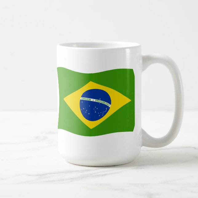 Brasilien Tasse der Flagge (Rechts)