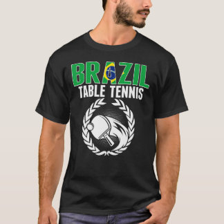 Brasilien Tischtennis Brasilianische Ping Pong Unt T-Shirt