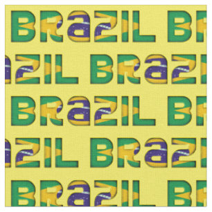 Brasilien-Typografie-Muster-brasilianische Stoff
