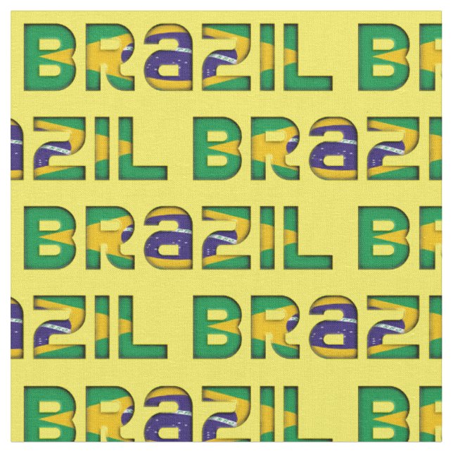 Brasilien-Typografie-Muster-brasilianische Stoff (Nahaufnahme)