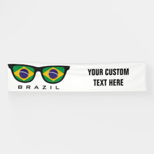 Brasilien überträgt benutzerdefinierte Text- und F Banner