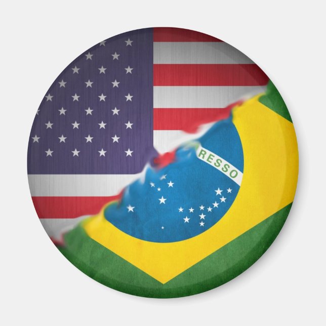 Brasilien und Amerika Magnet (Vorne)