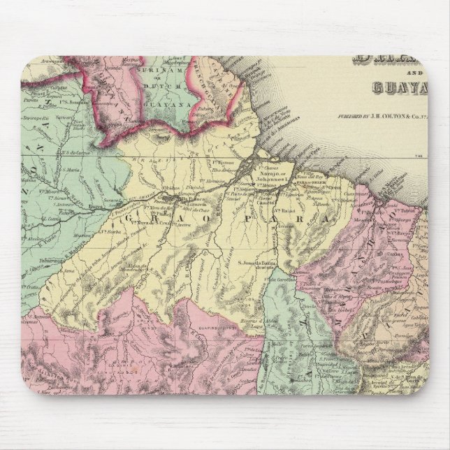 Brasilien und Guayana Mousepad (Vorne)