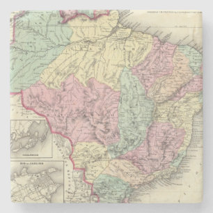 Brasilien und Guayana Steinuntersetzer