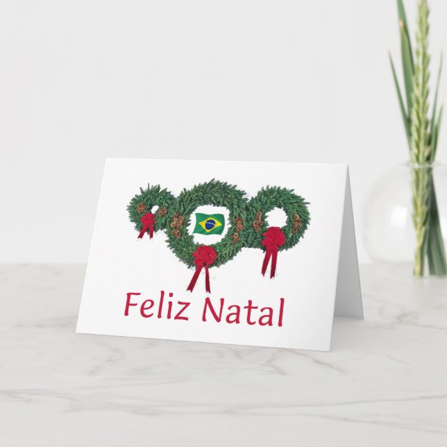 Brasilien-Weihnachten 2 Feiertagskarte (Vorderseite)