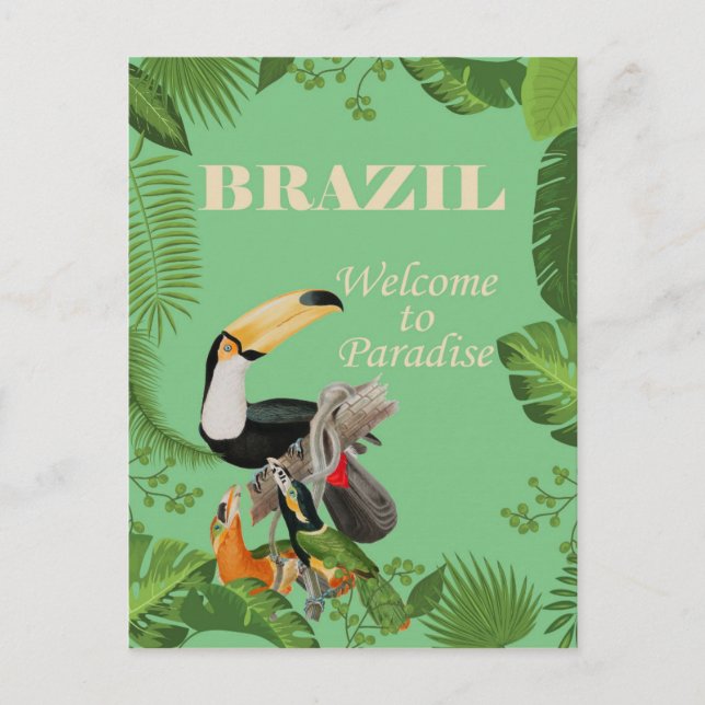 Brasilien, Willkommen im Paradies, Postkarte (Vorderseite)