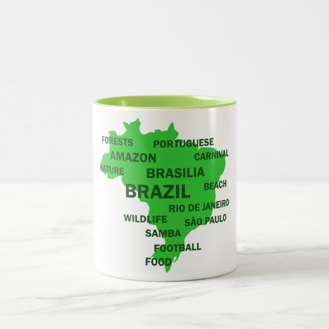 Brasilien Zweifarbige Tasse (Mittel)