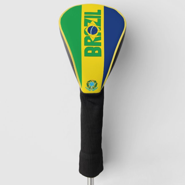 Brasilienflagge Gorgetic Patriotic Golf Headcover (Vorderseite)