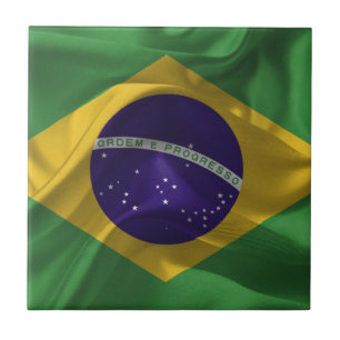 BrasilienFlaggen Fliese