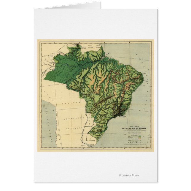 BrasilienPhysical Panoramic MapBrasilien (Vorne)