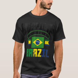 Brasiliens brasilianische Flagge am glücklichsten, T-Shirt