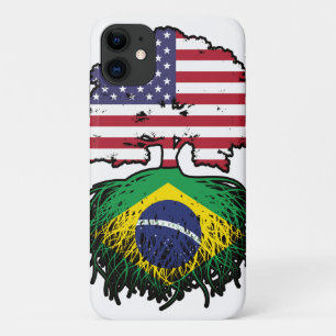 Brasiliens Flag "American USA Tree Roots" Case-Mate iPhone Hülle