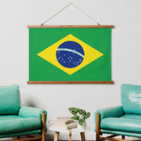 Brasiliens Nationalflagge Patriotische brasilianis
