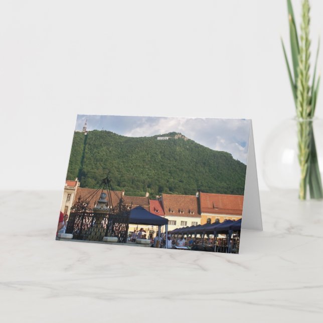 Brasov, Rumänien Blankokarte Karte (Vorderseite)