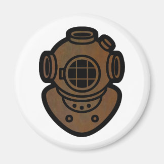 Brass Diving Helm Magnet