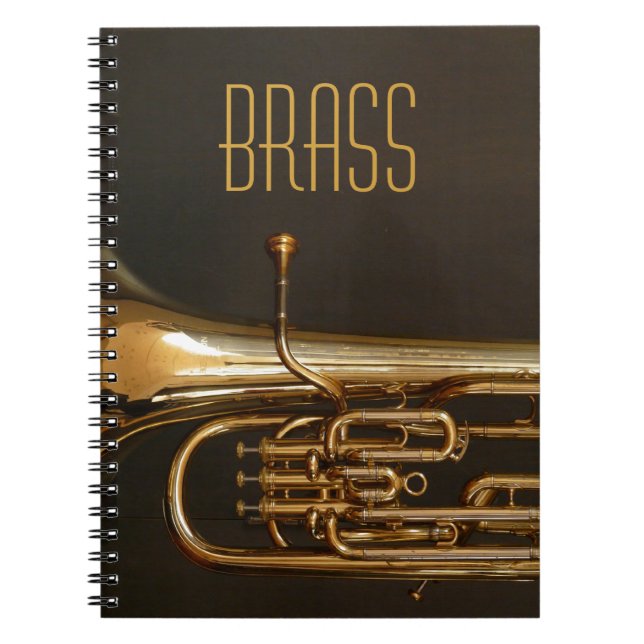Brass Horn Notebook Notizblock (Vorderseite)