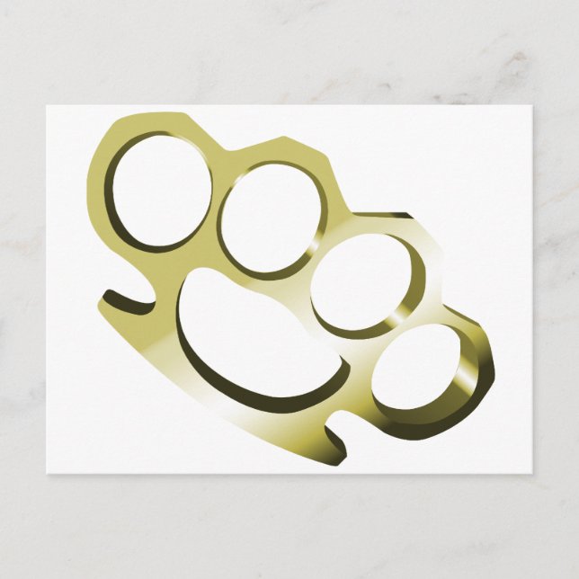 Brass Knuckles Postkarte (Vorderseite)
