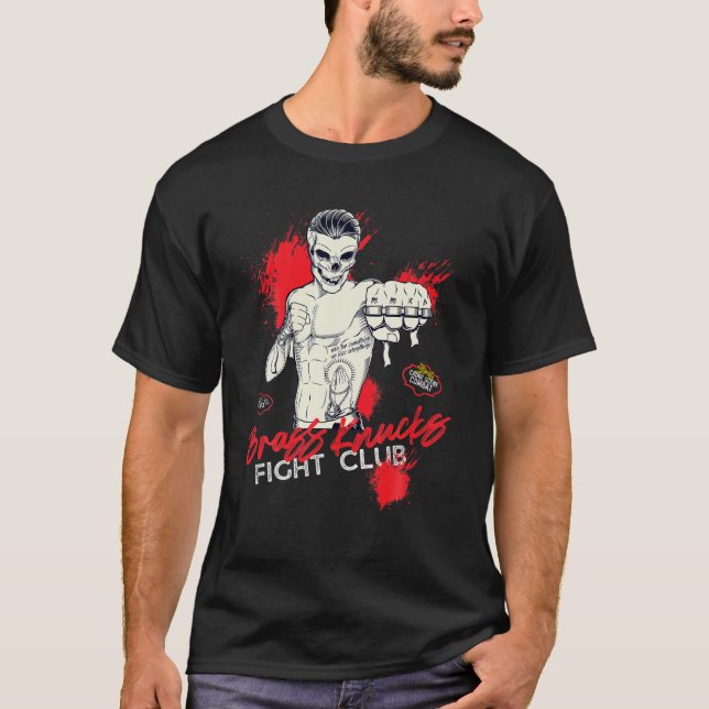 Brass Knucks Skelettkämpfe T-Shirt (Vorderseite)