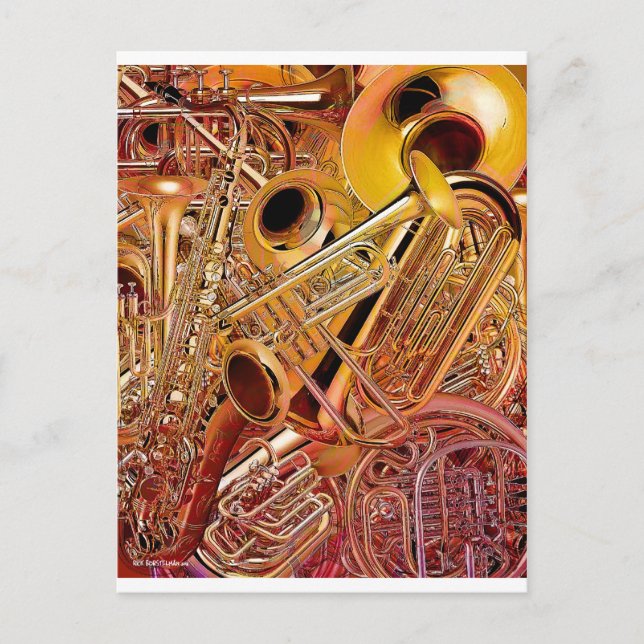 Brass Wall Postkarte (Vorderseite)