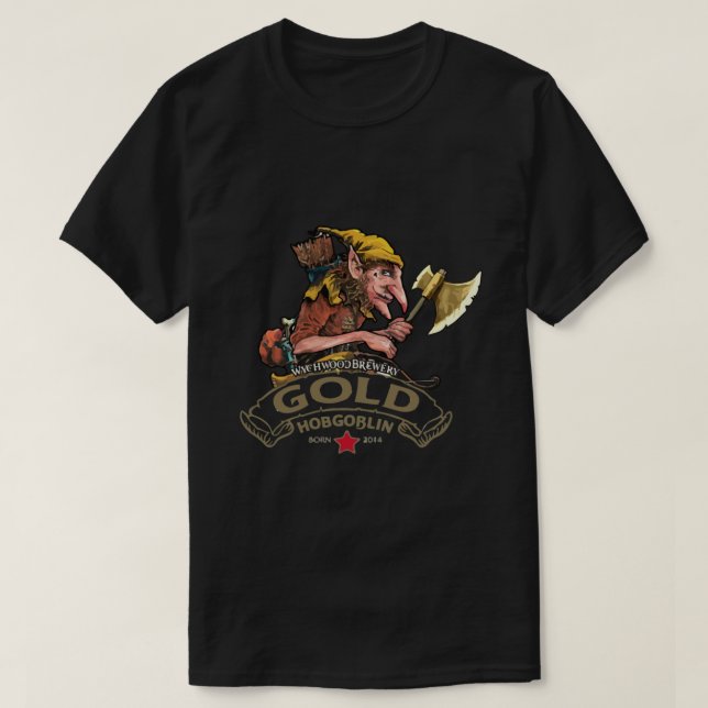 Brasserie Hobgoblin Gold Classic T-Shirt (Design devant)