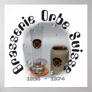 Brasserie Orbe Suisse Poster